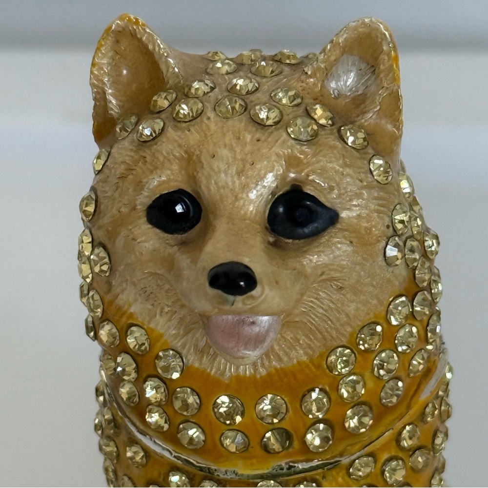 bedazzled shiba inu figurine - Picture 2 of 10